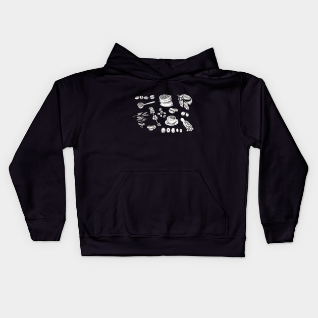 Coffee beans Kids Hoodie by AviToys